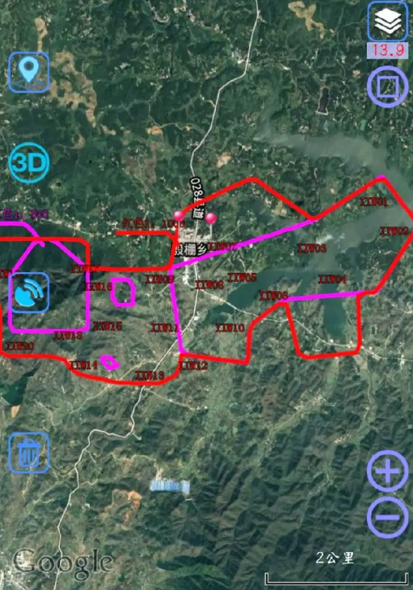 信陽1:500農(nóng)村地形測繪無人機載